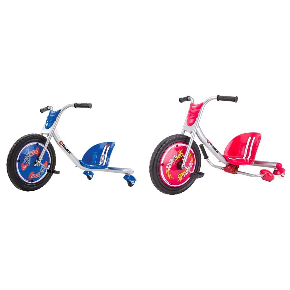 Razor Razor RipRider 360 Caster Trike for Kids Ages 5+ and Razor FlashRider 360 Caster Trike