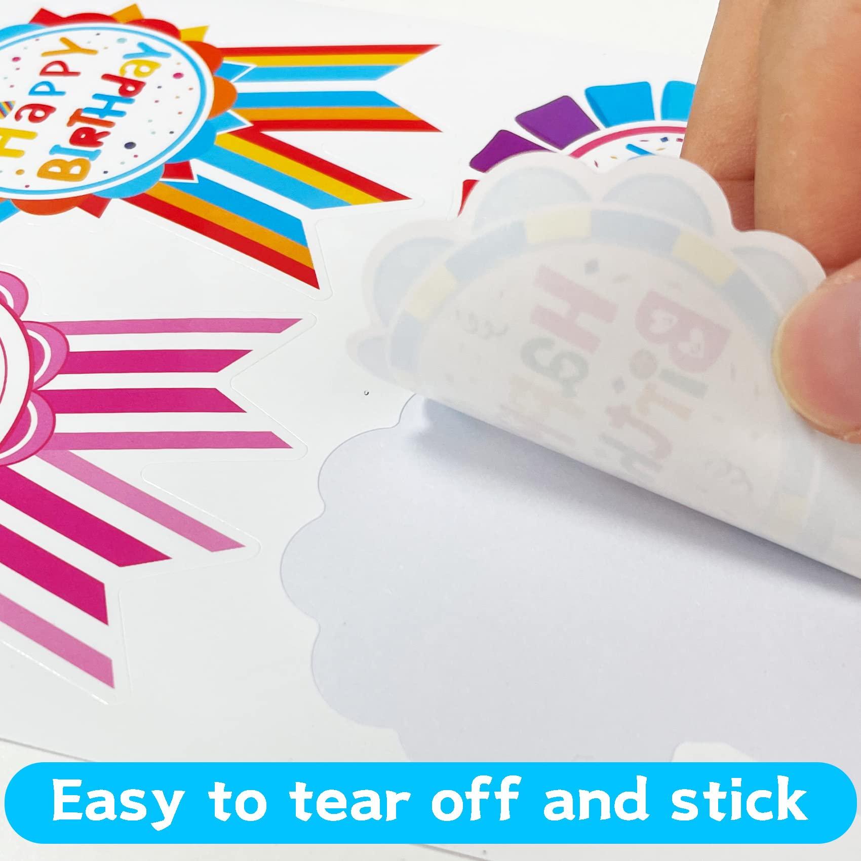 MISS FANTASY Happy Birthday Stickers Its My Birthday Stickers for Teachers Students Kids Classroom Birthday Party Supplies 220 pcs