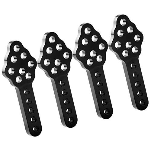 FriHobby Aluminum Shock Mount Lift Kit Set for 1/10 Axial SCX10 SCX10 II 90046 D90 D110 RC Crawler Car Upgrades Replacement (Black)