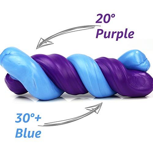VTEAS Color Changing Putty Slimes Toys, Magic Heat Reactive Color Changing Putty, Putty Color Changing Heat Sensitive, Soft Slime, Super Stress Reliever Relaxing Fun, for Teens and Adults (Purple >>> Blue)
