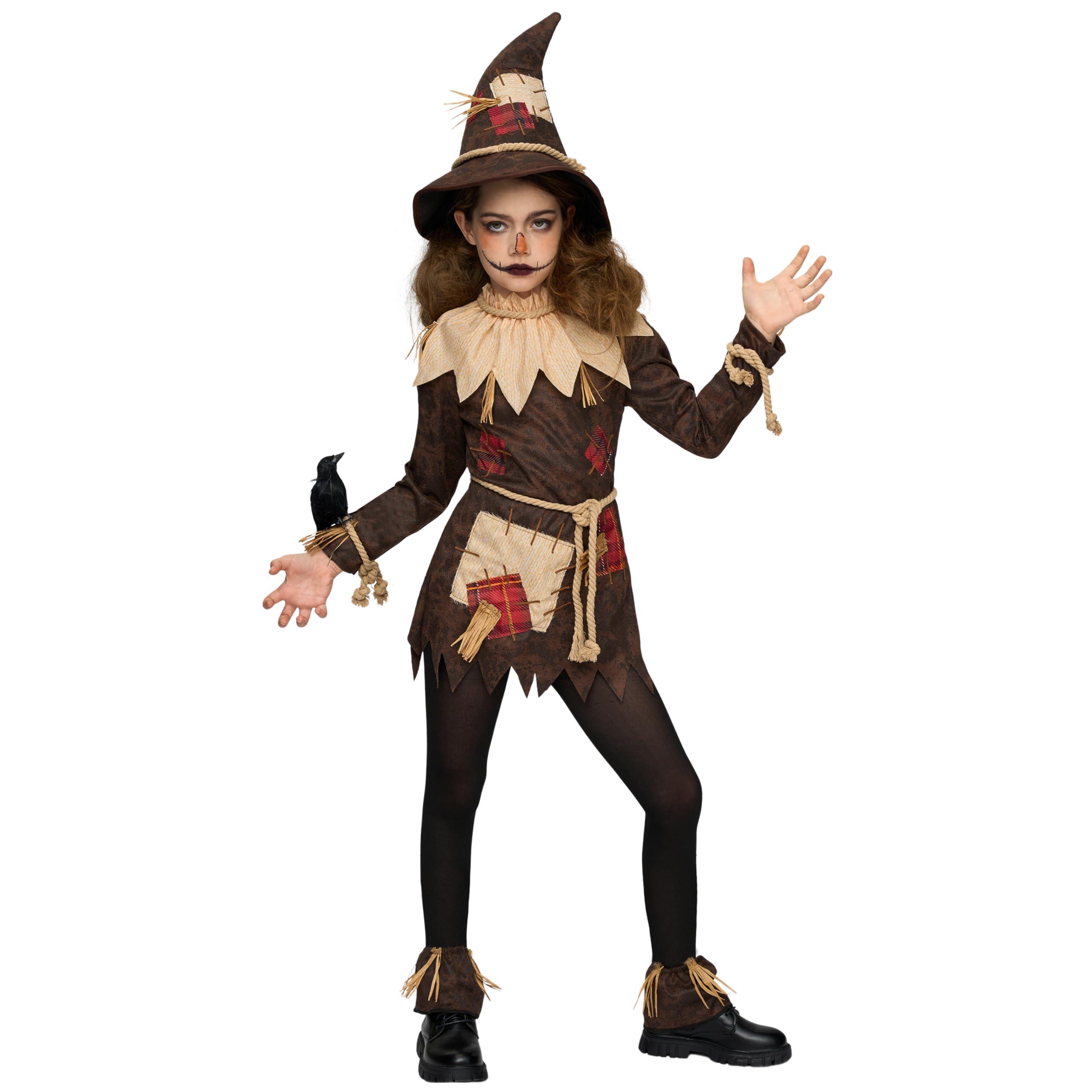 Spooktacular Creations Spooktacular Creations Scary Scarecrow Costume for Girls, Halloween Costume for Kids, Creepy Scarecrow Costume for Girls