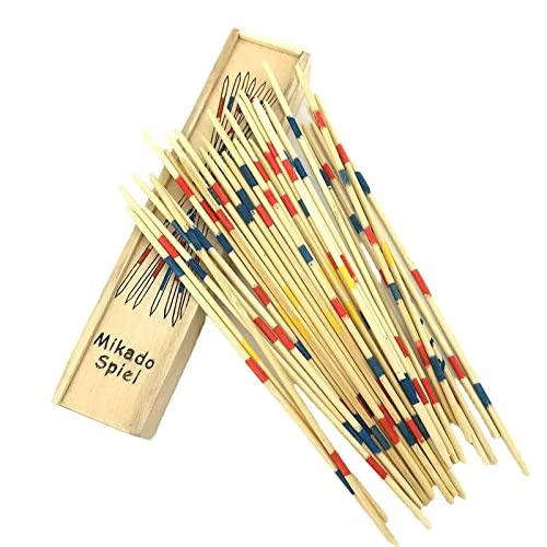 ton hao ton hao Fun Game Stick + Wooden Maze Parent-Child Game Pick Stick Color Wooden Children Pick Pick Stick Wooden Scatter Stick Toddler Puzzle Scatter Stick (Bowling)