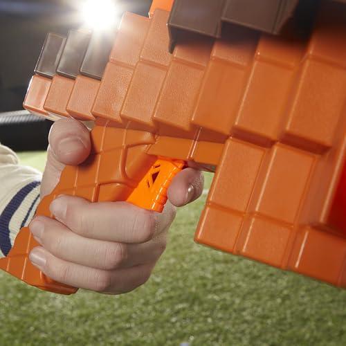 Nerf Nerf Minecraft Pillager\'s Crossbow Dart Blaster, 6 N1 Darts Compatible Only N Series Blasters, 6 Dart Capacity, Ages 8+