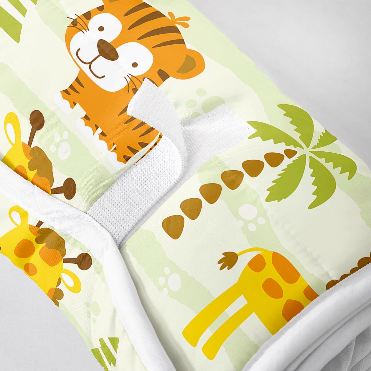 Datura home Datura home Nap Mat -Tiger Giraffe Sleeping Bag with Removable Pillow - Daycare and Sleepovers Preschool Kindergarten Bedding Set for Kids Toddler Boys Girls(Giraffe Large)
