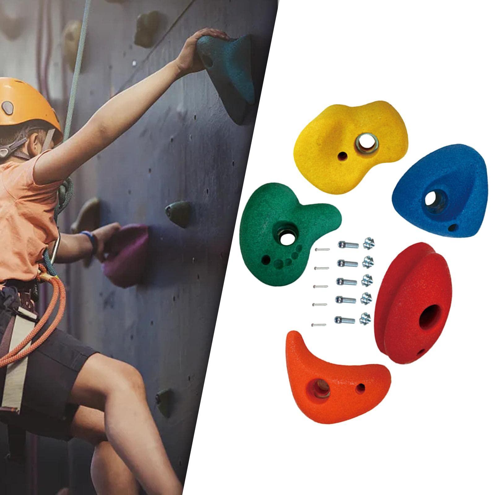 Pegciuho Pegciuho 5Pcs Rock Wall Holds, Children Rock Climbing Holds, Rock Wall Climbing Kits, Playground Accessories, Small