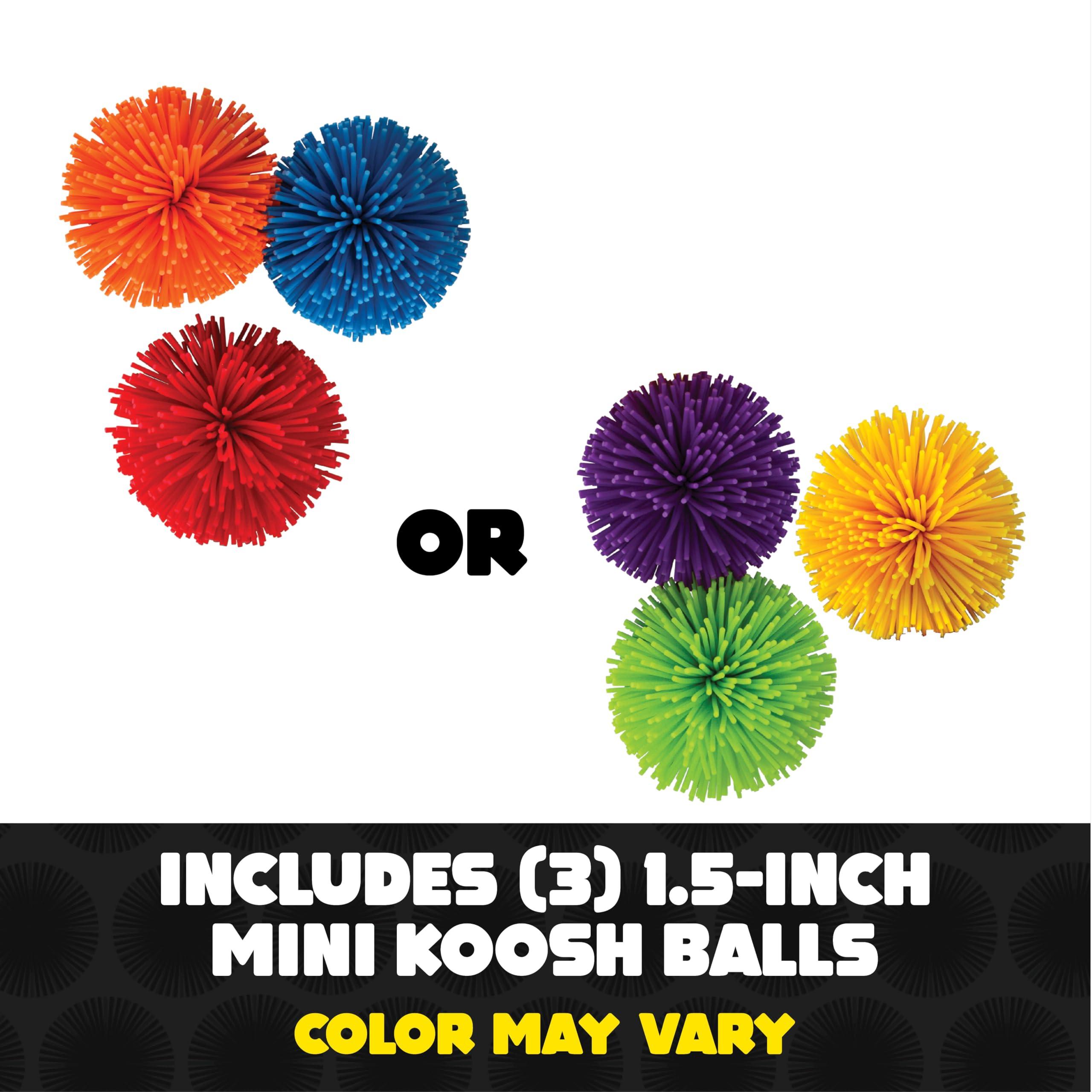 Koosh Koosh Balls, Mini Variety 3 Pack - Kids Outdoor Toys, Beach Toys, Outdoor Games for Adults and Family, Kids Toys, Kids Games, Outdoor Play Toys, Fidget Toys, Screen-Free, Ages 3+