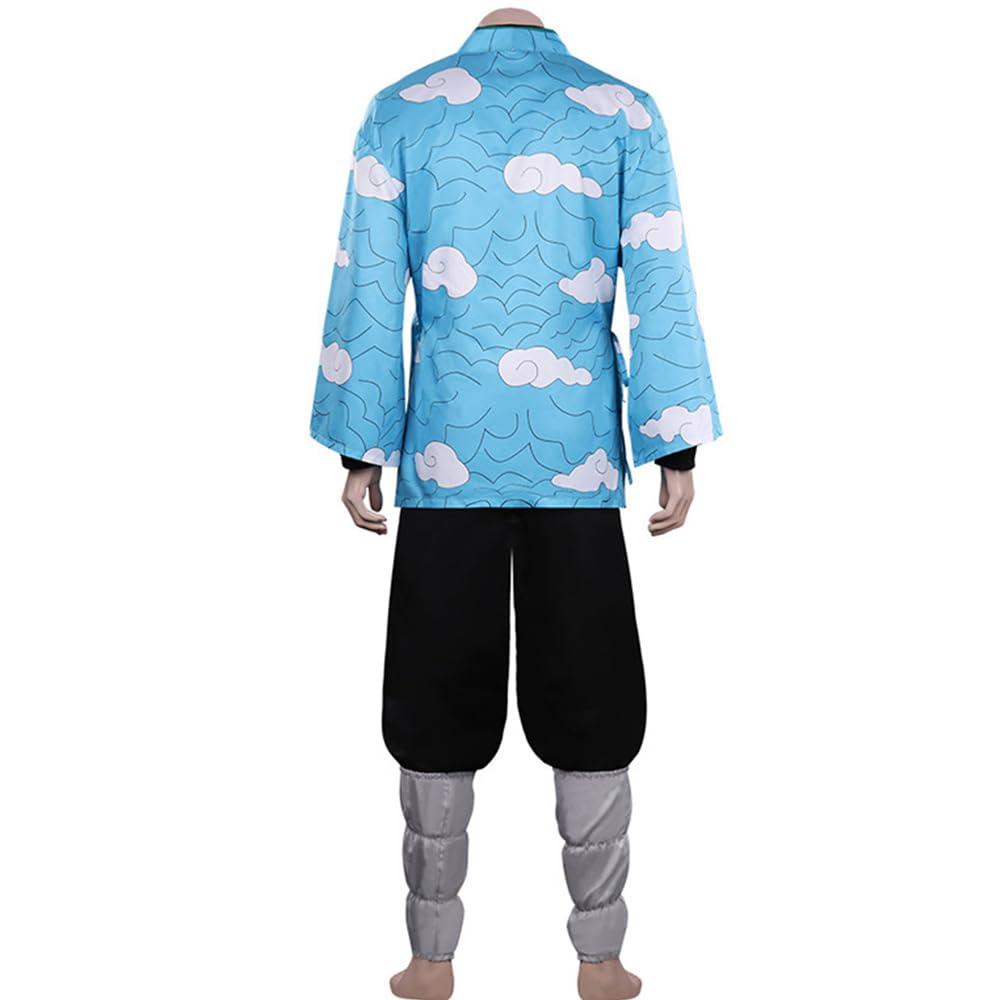 Hnnwail Urokodaki Sakonji Cosplay Costume Outfit Urokodaki Kimono Mask Uniform Suit Halloween