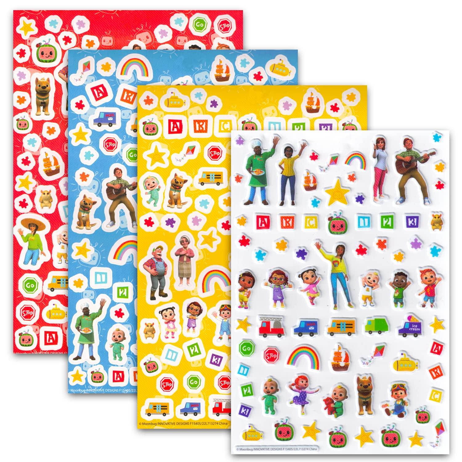 Beach Kids Cocomelon Stickers for Toddlers - Cocomelon Party Supplies Bundle with Over 300 Cocomelon Stickers for Party Favors, Goodie Bags, Arts and Crafts, More | Cocomelon Gifts