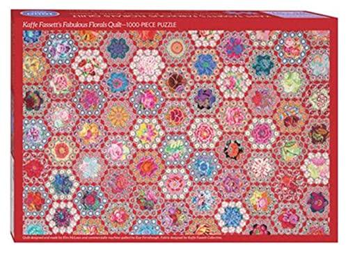 C&T Publishing C&T Publishing KaffeFassettFabFloralQuiltPuzz Notion, Red