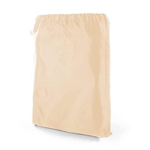 Quekehis Sandbox Cover with Drawstring 210D Waterproof Dustproof Square Protector for Kids Toy Garden Sandpit Pool Cover Beige 78.7x78.7x7.9Inch