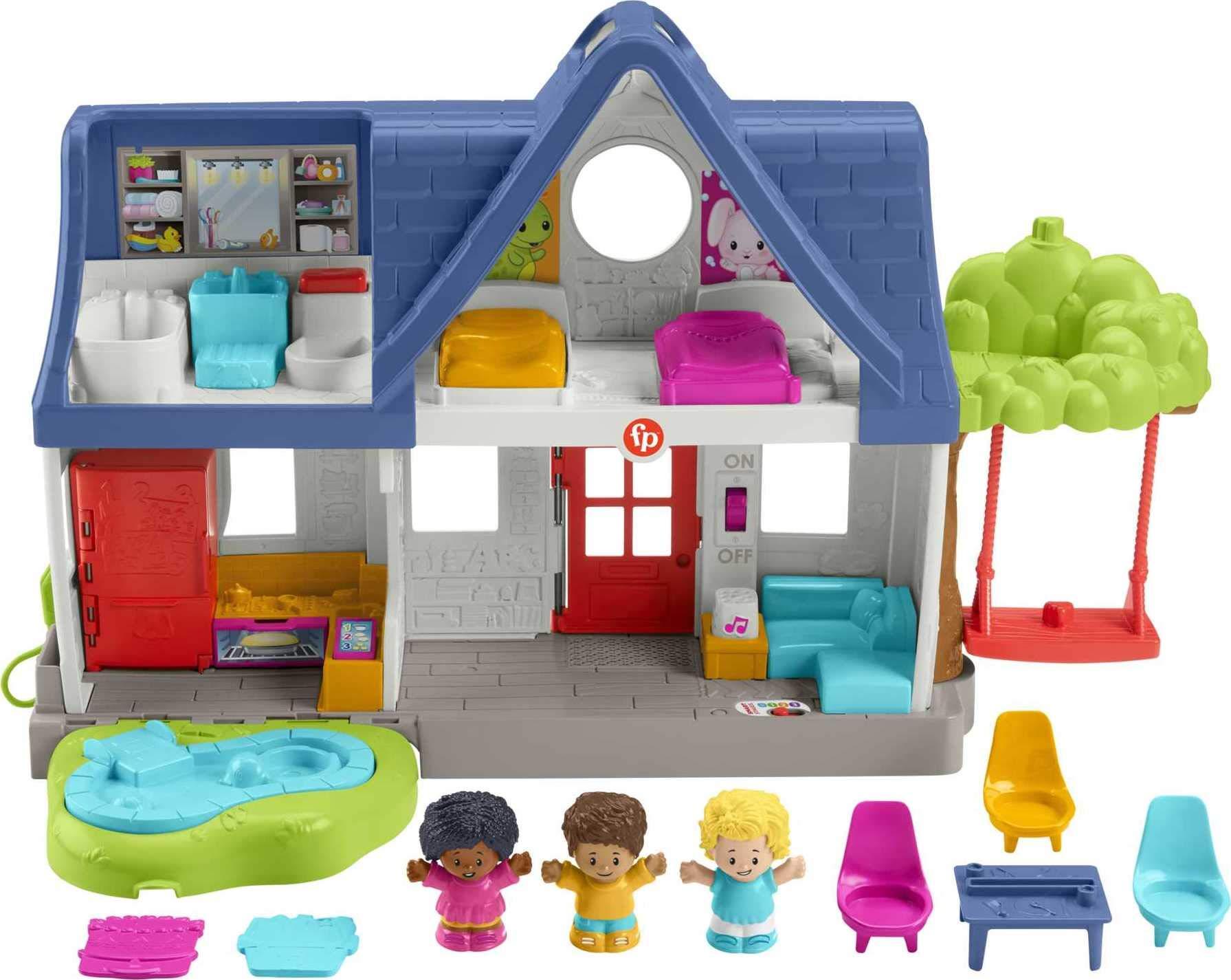 Fisher-Price Fisher-Price Little People Toddler Learning Toy Friends Together Play House Set with Smart Stages for Pretend Play Kids Ages 1+ Years