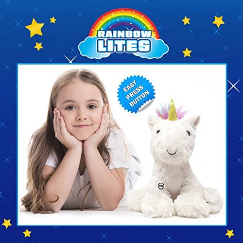 The Noodley The Noodley Rainbow Lites Color Changing Light up Unicorn Stuffed Animals for Girls Plush Sleep Toy Soft Night Light 16 inch
