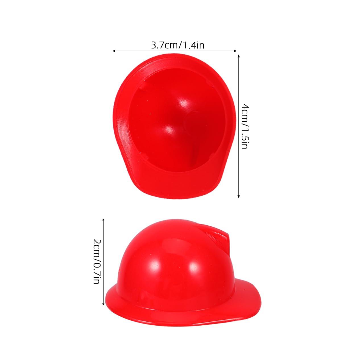 Gadpiparty Gadpiparty Party Decorations 40pcs Miniature Safety Hats - Small Animal Hard Hats, Mini Doll Costume Helmets, Tiny Construction Cake Toppers