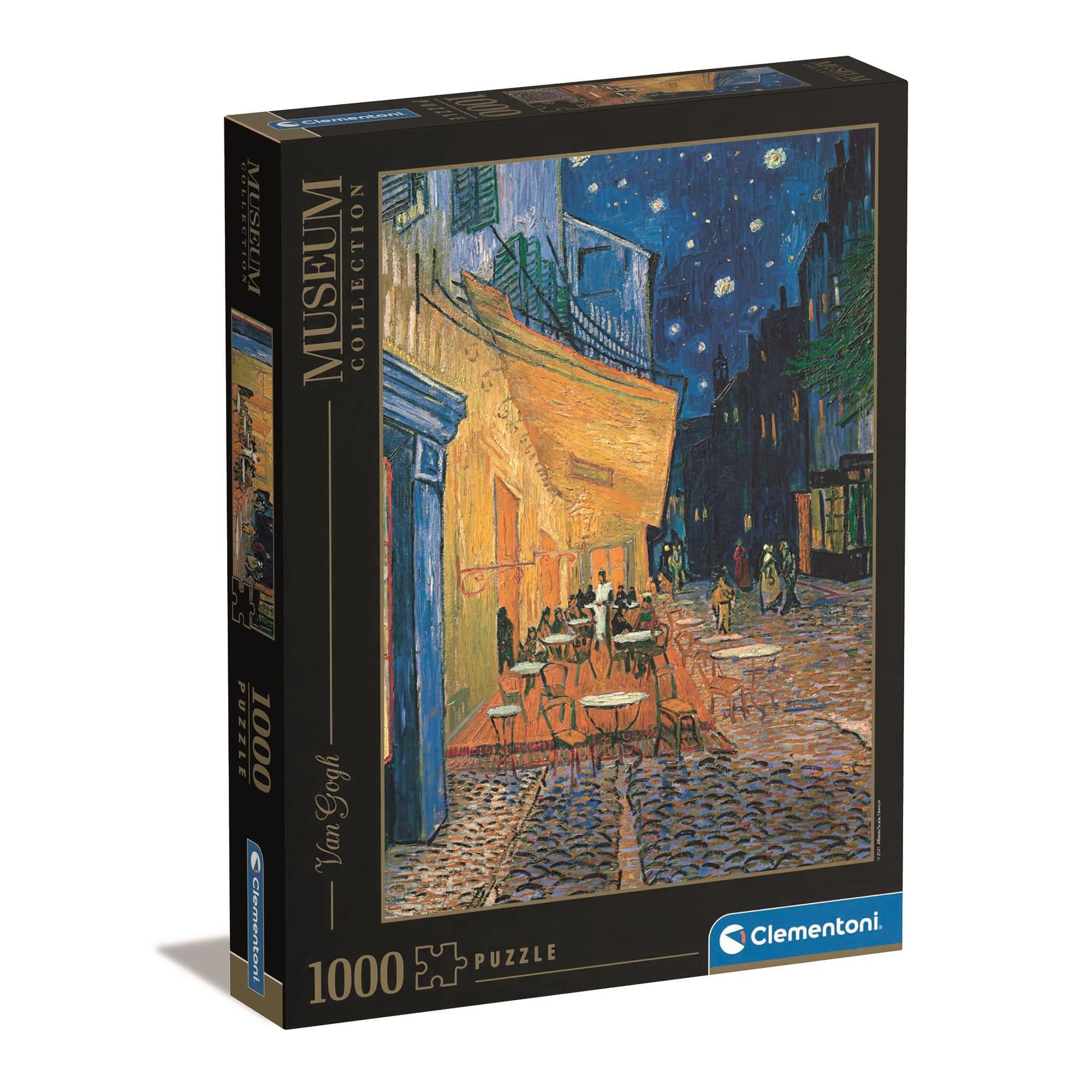 Clementoni Van Gogh Cafe Terrace At Night - Quality Jigsaw Puzzles 1000 Pieces for Adults