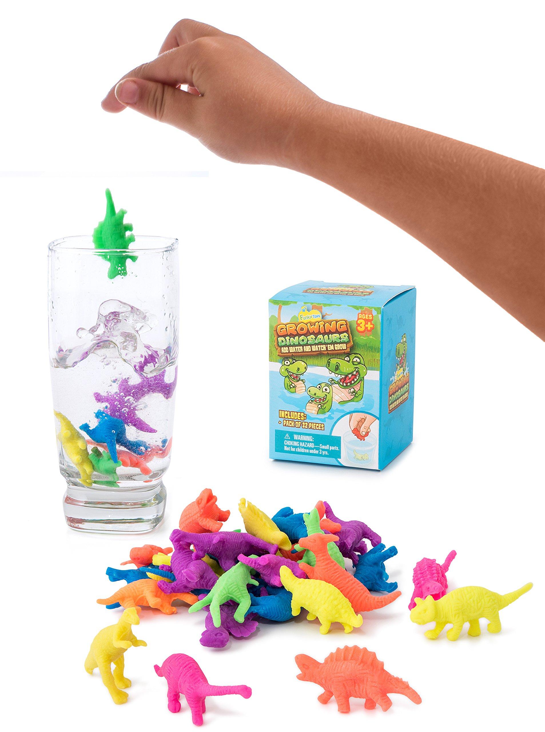 IPIDIPI TOYS IPIDIPI TOYS Water Growing Dinosaurs - 32 Pack & 25 Pack - Expandable Animals Stocking Stuffers for Kids, Party Favors - Great Gift for Boys and Girls, Goodie Bag Fillers for Kids 3 4 5 6 7