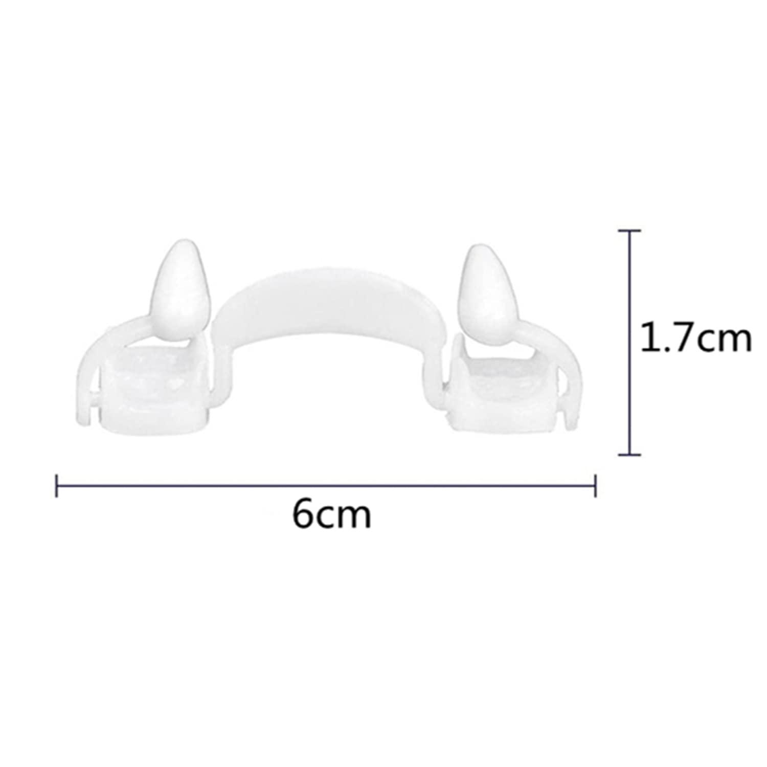 Dzrige Dzrige Halloween Retractable Vampire Fangs Scary Creepy Plastic Vampire Fake Teeth for Cosplay Party Props Halloween Carnival Party Fangs Favors