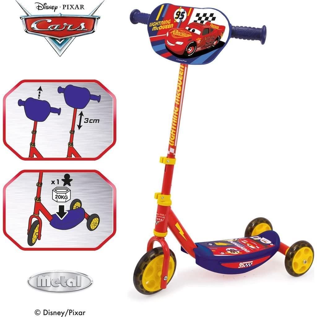 Smoby Disney Cars 3 - patinette 3 roues silencieuses