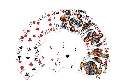 MPlast Russian Classic Durak Card Game 36 Playing Cards in Deck with Plastic Case