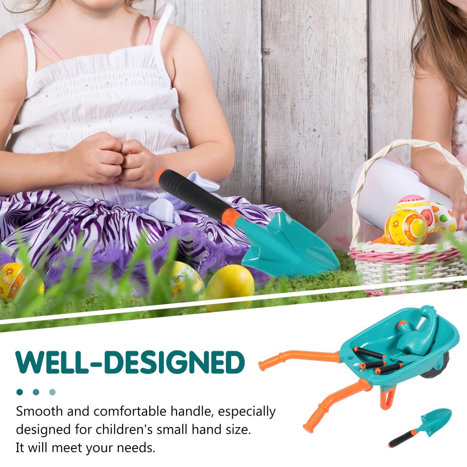 TOYANDONA TOYANDONA 1 Set Children\'s Toy Set Portable Watering Can Garden Planting Toys Sandbox Shovels Kids Hand Garden Tools Beach Sandbox Toy Kids Wheelbarrow Toddler Small Plastic Play Sand Set