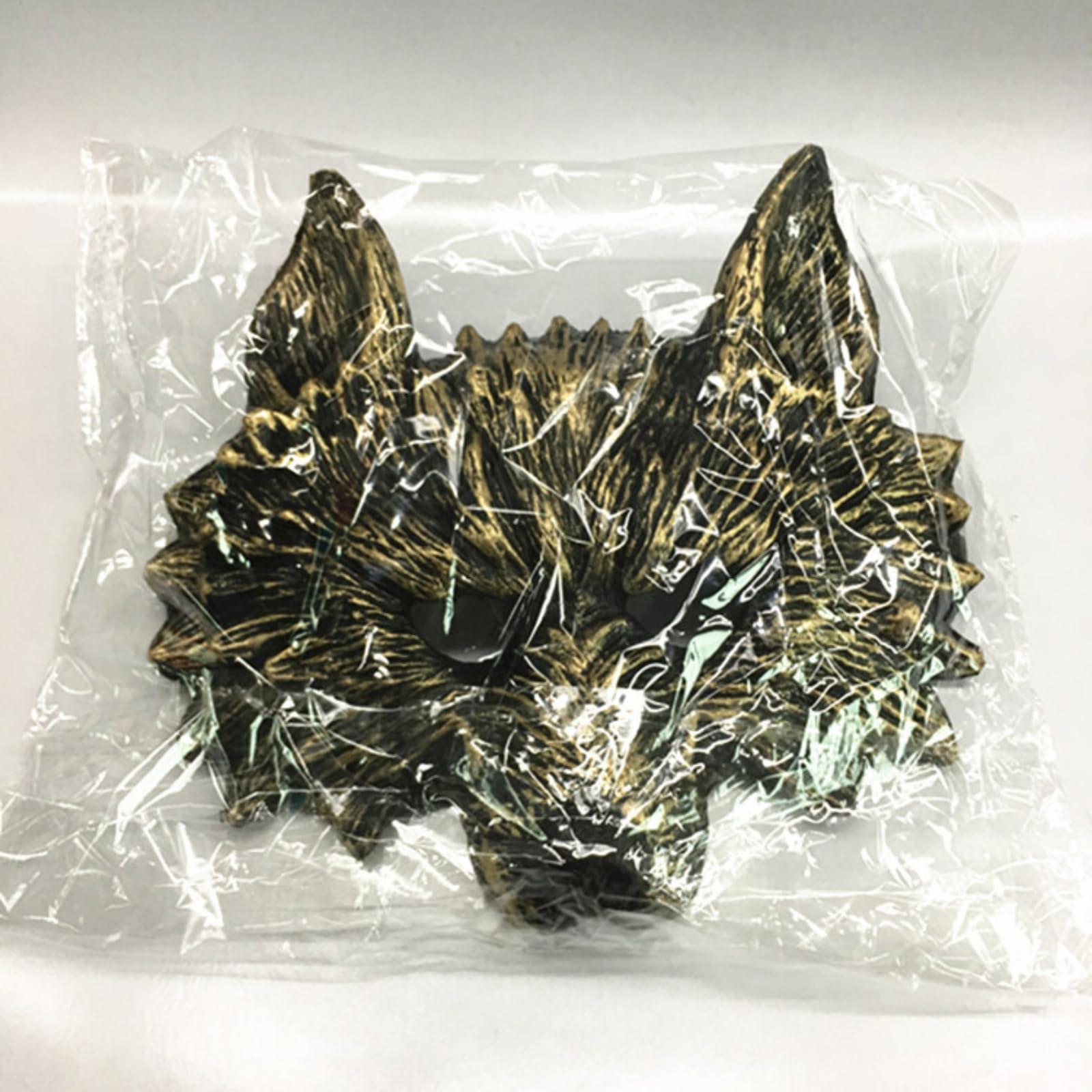 HIPIHOM HIPIHOM Golden Mask, Novelty Mask Halloween Cosplay Party Performance Costume Prop Mask for Man Cosplay