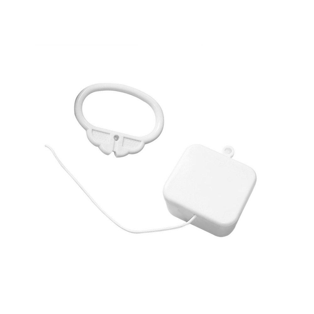 ZEPFJHE 3.15x3.15x1.26in Baby Bed String Cord Music Box Baby Bed Decoration with Nice Songs Interactive Toy Infant
