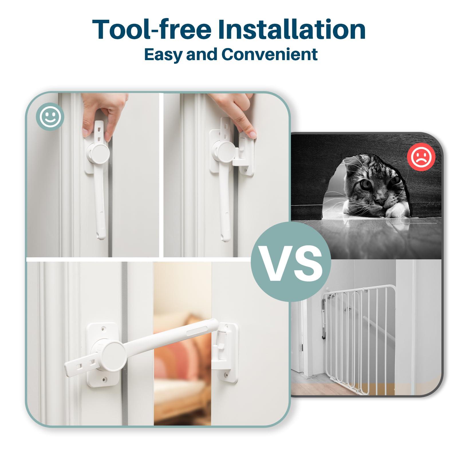 Inaya Inaya Complete Baby Proofing Kit Keep Your Child Safe at Home & Inaya Adjustable Door Strap for Kids Safety & Cat Door Latch