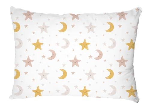 Bunnikins & Clover Bunnikins & Clover Toddler Pillows with Pillowcase, 13"x18" Soft Cotton Kid Pillows for Sleeping, Bedding Small Pillow for Boys and Girls Aged 2-5 Years