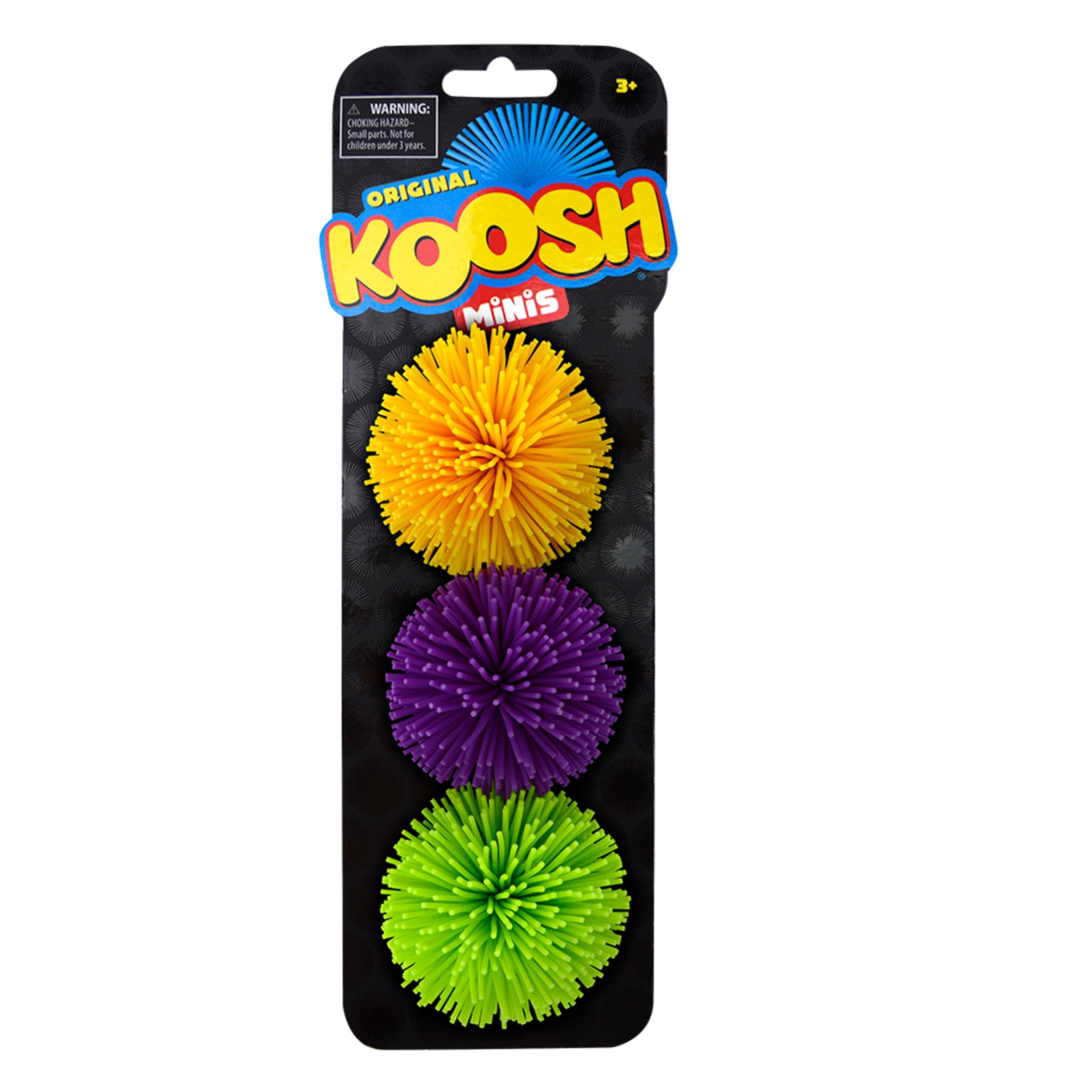 Koosh Koosh Balls, Mini Variety 3 Pack - Kids Outdoor Toys, Beach Toys, Outdoor Games for Adults and Family, Kids Toys, Kids Games, Outdoor Play Toys, Fidget Toys, Screen-Free, Ages 3+