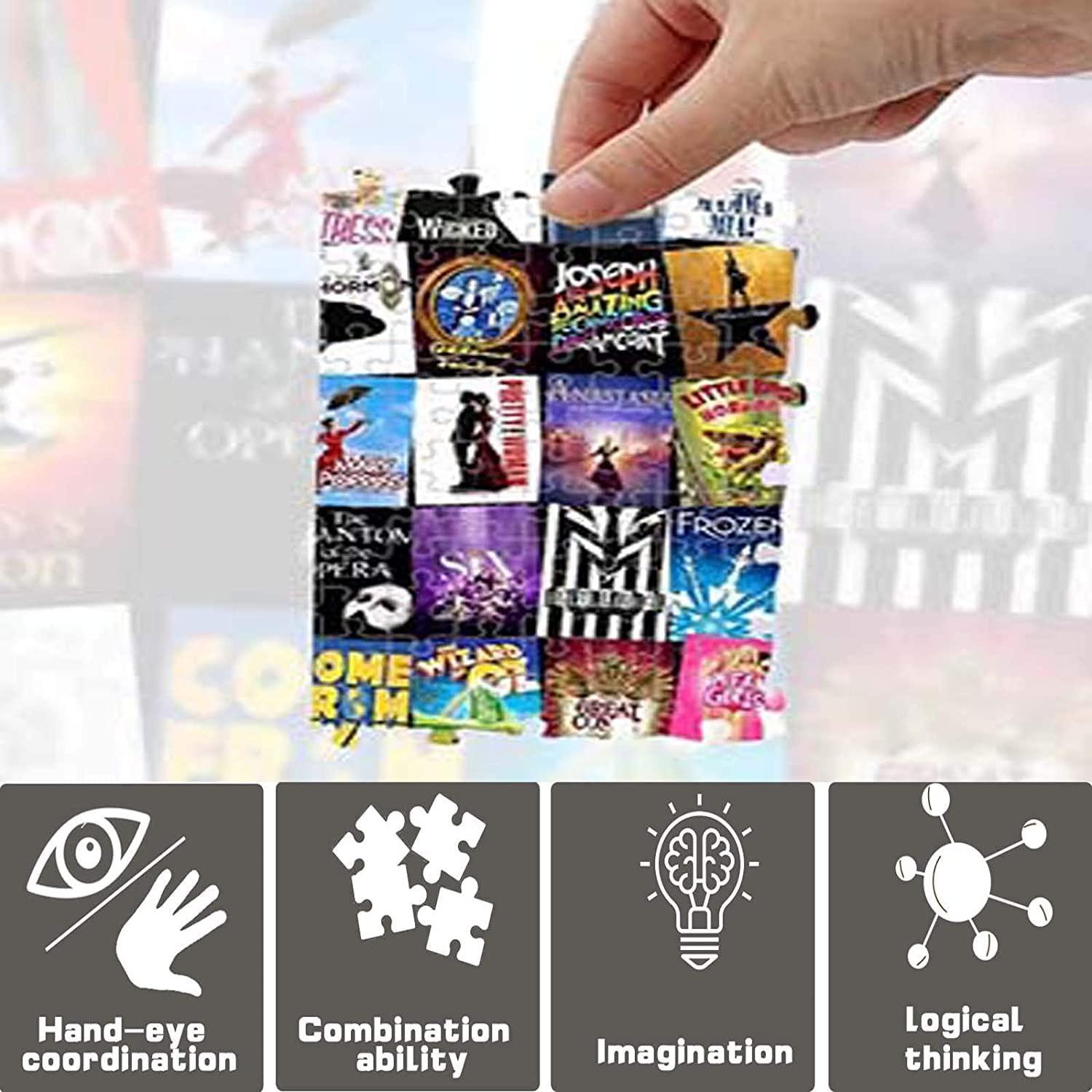 BAIMAN 1000 Pieces Large Whiskey Jigsaw Puzzles for Adults and Teens Ages 12 and Up Intellectual Puzzles Personalized Gift Ideal for DIY,Relaxation,Hobby,Entertainment 19.7x27.6 Inches