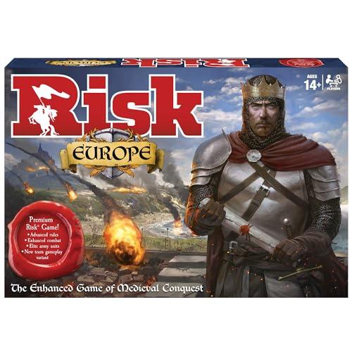 Winning Moves Games Risk Europe by Winning Moves Games USA, a Medieval Conquest of Europe Complete with Siege Weapons, Archers and Much More, for 2 to 4 Players, Ages 14+ (1232)