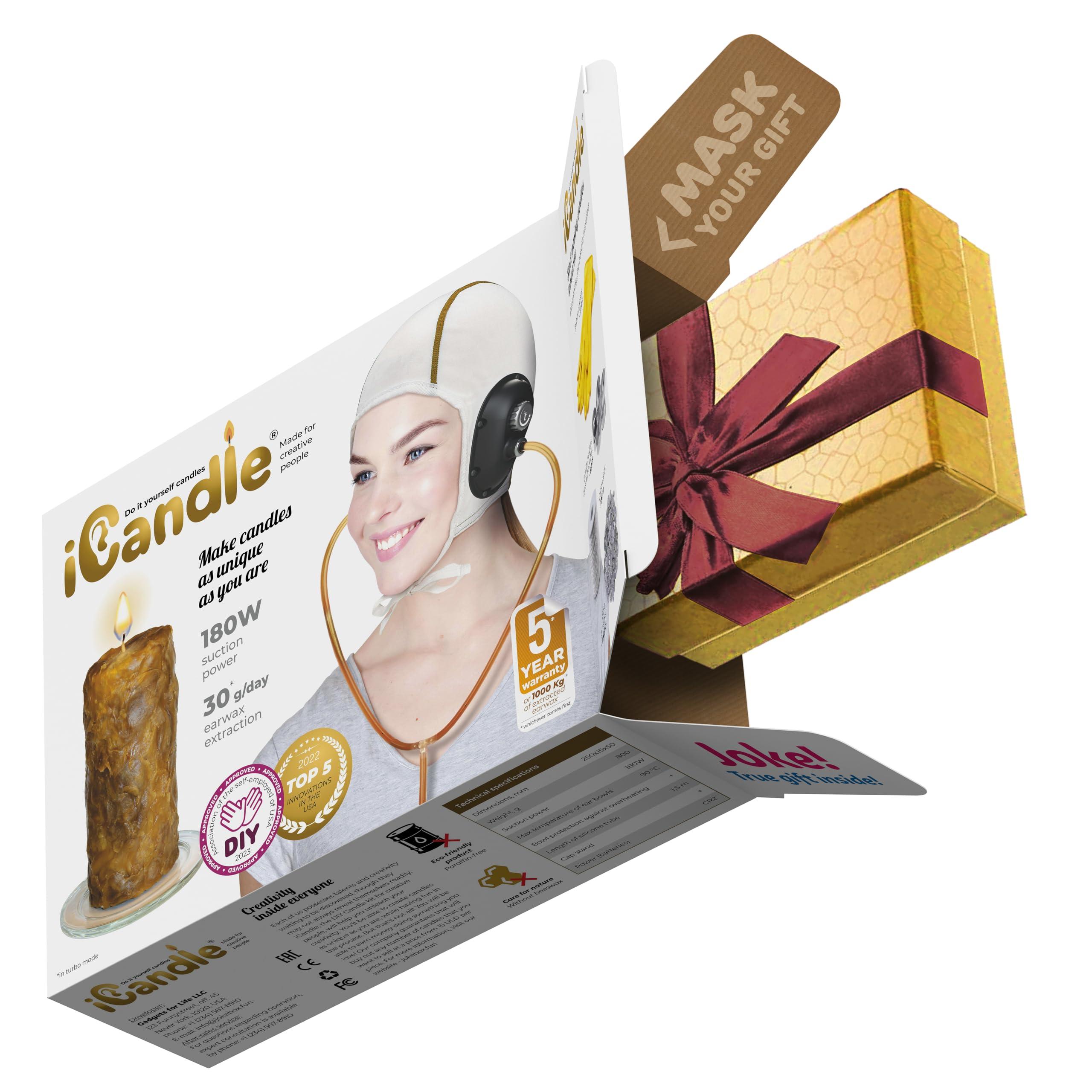 Jokebox iCandle Funny Prank Gift Box Gag Gift Box for Adults Unusual Joke Gift for Men & Women Birthdays Empty Fake Box for Real Gifts, Hilarious Surprise & Fun Pranks Size 11.4 x 9 x 3.5