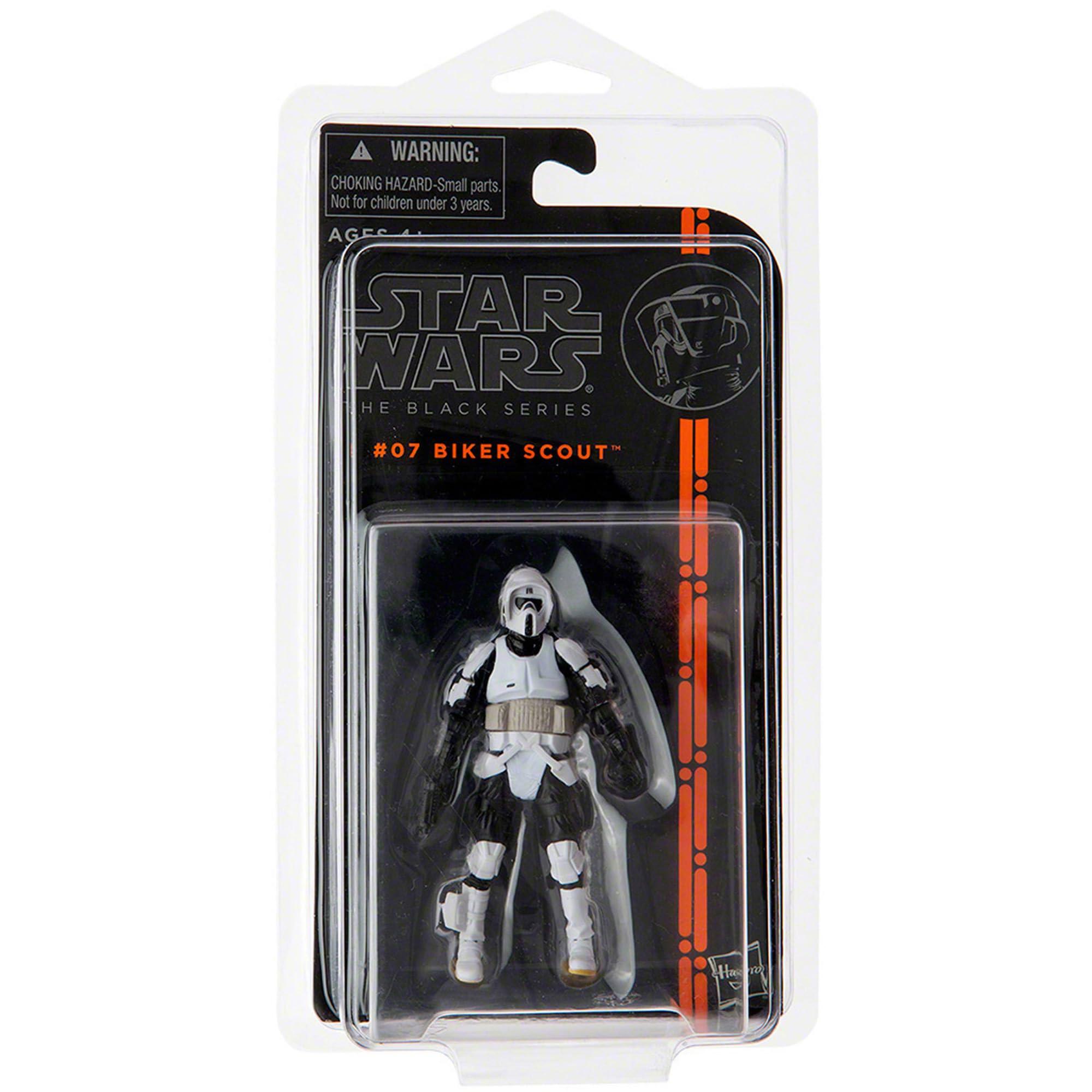 Protech Protech STAR6 Star Case Storage / Display ONLY for Small Star Wars Black Series with Orange Stripe Carded 3.75" Figures, 4.875" W x 9" H x 1.625" D, 100-Pack