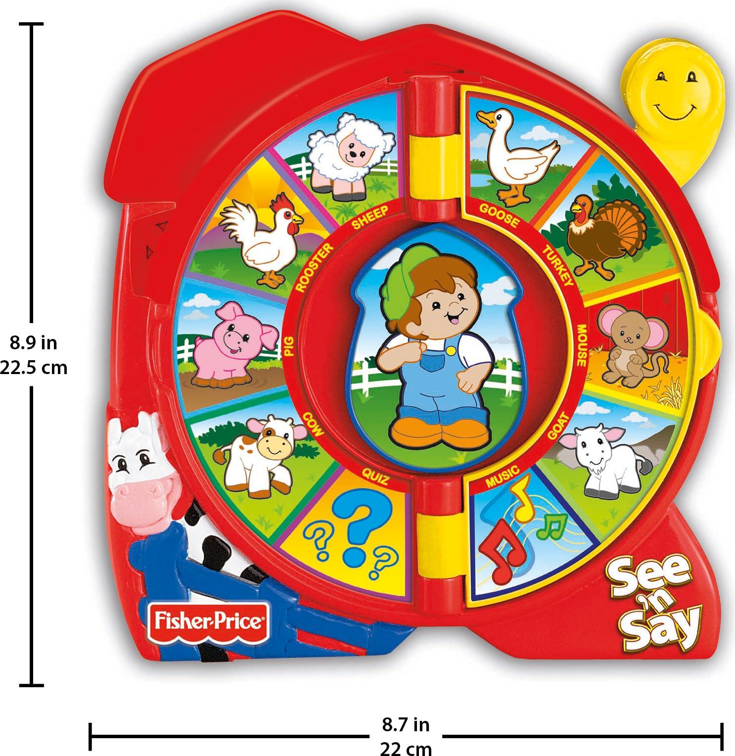 Fisher-Price Fisher-Price Little People Toddler Toy See n Say The Farmer Says, Learning Game with Music & Sounds for Kids Ages 18+ Months (Amazon Exclusive)
