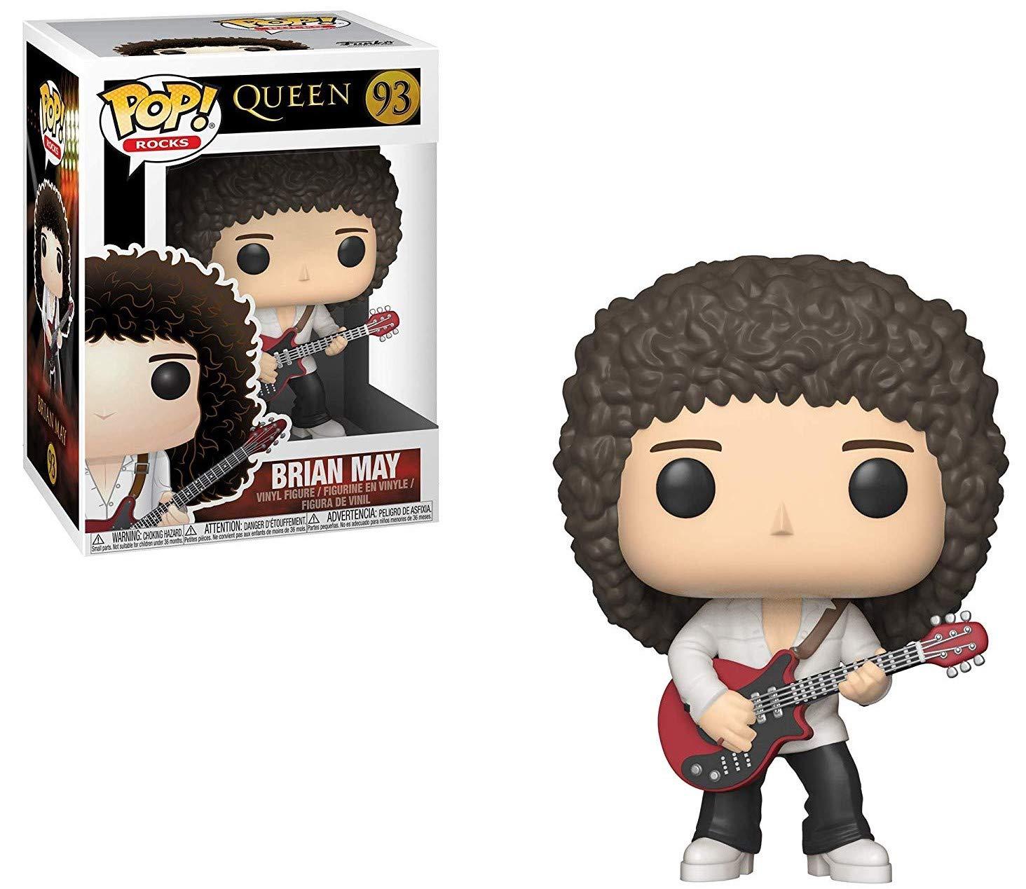 POP POP Queen - Brian May Funko Pop! Vinyl Figure (Bundled with Compatible Pop Box Protector Case) Multicolored 3.75 inches