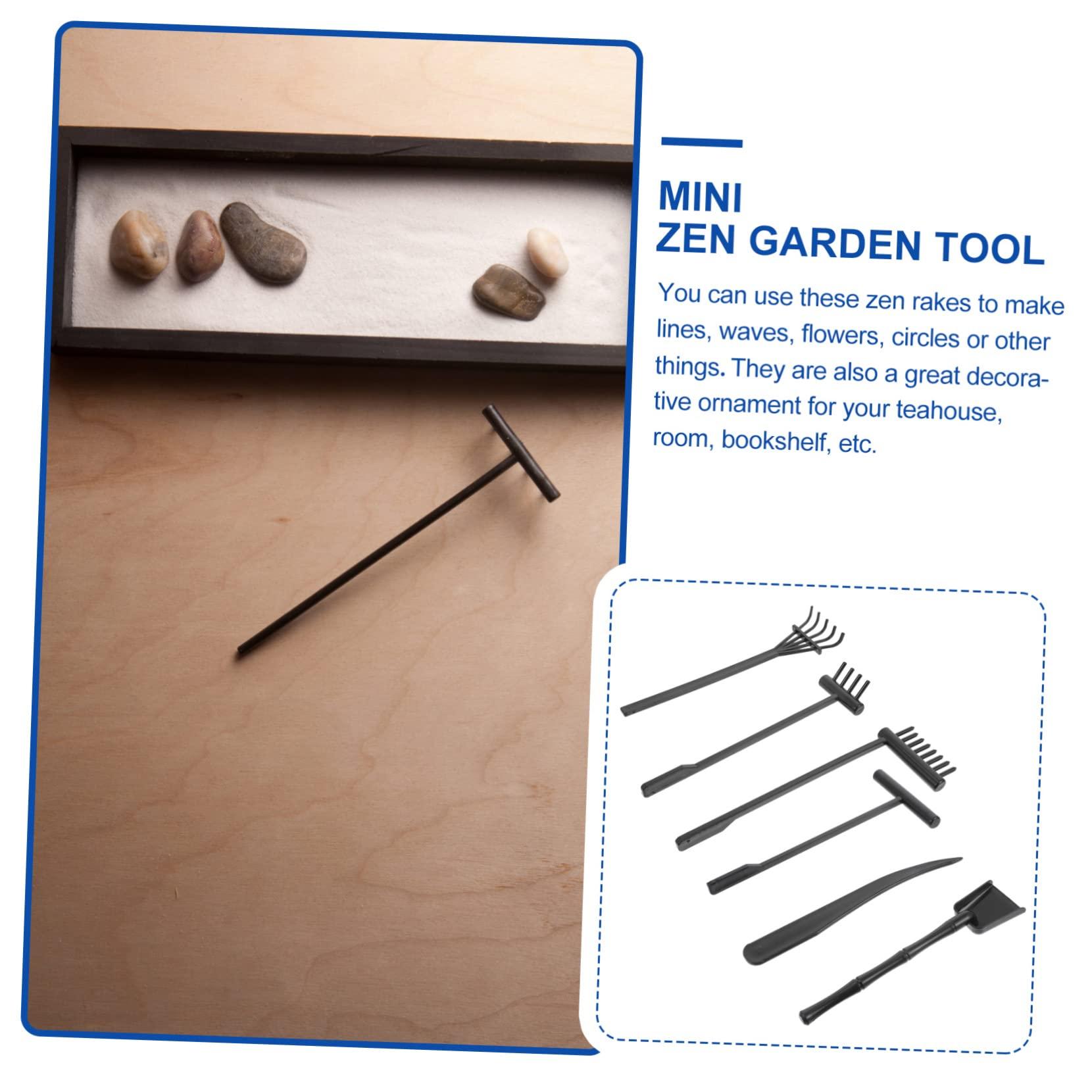 Happyyami Happyyami 36 Pcs Sand Rake Mini Zen Garden Rake Tool Mini Zen Garden for Desk Beach Rake for Sand Zen Garden Tools Mini Sand Tray Miniature Kit Sand Push Rake Plastic Pearlescent Toy Room