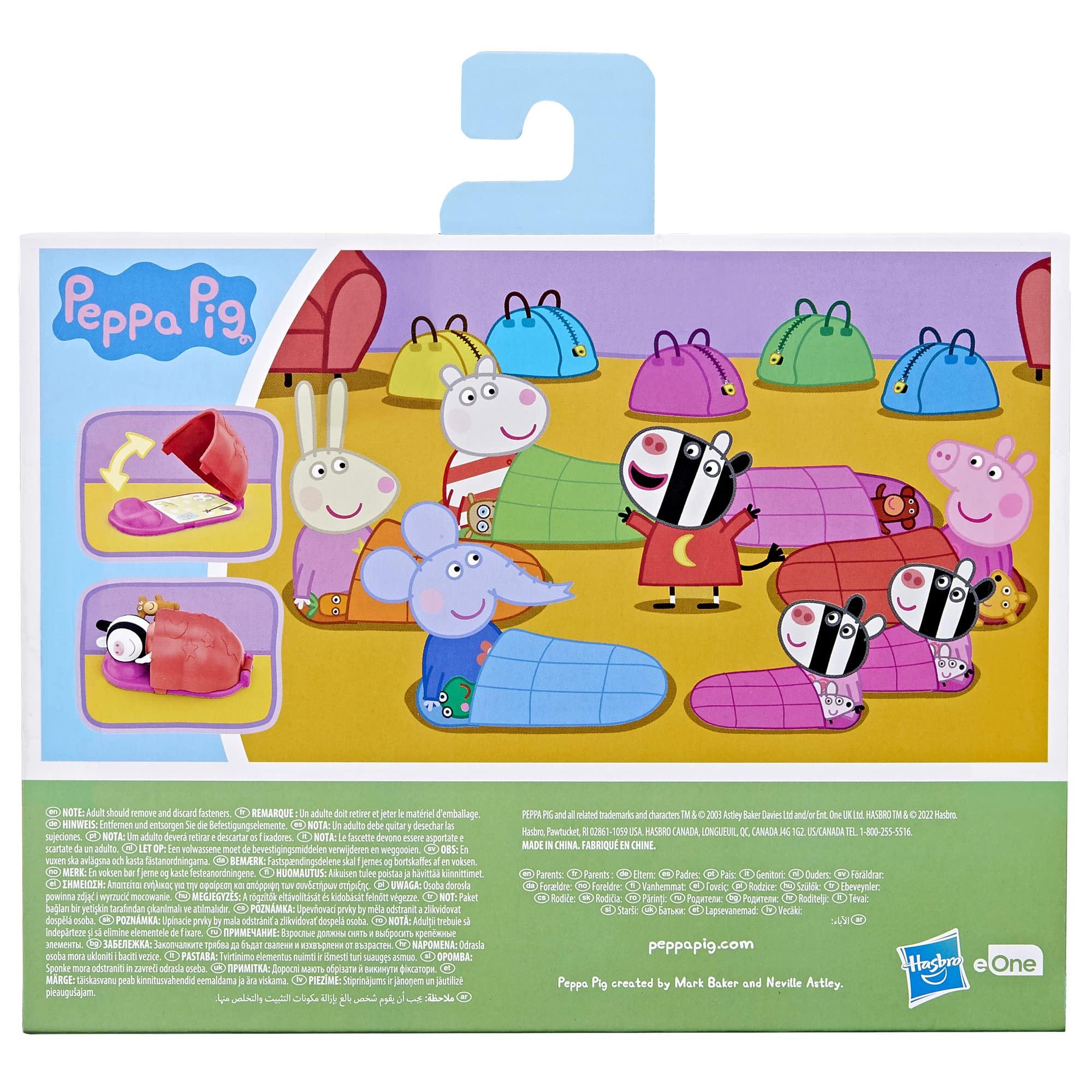 Peppa Pig Peppa Pig Toys Peppa\'s Sleepover Playset, 2 Figures and 3 Themed Accessories, 3-Inch Scale Preschool Toy for Kids Ages 3 and Up
