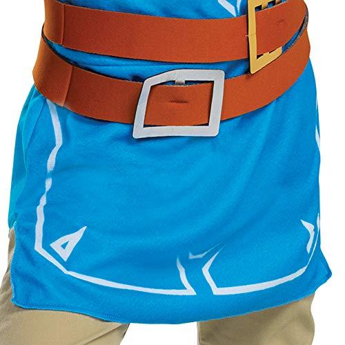 Disguise Link Costume for Kids, Official Zelda Breath of The Wild Costume, Classic Child Size Large (10-12) Multicolored