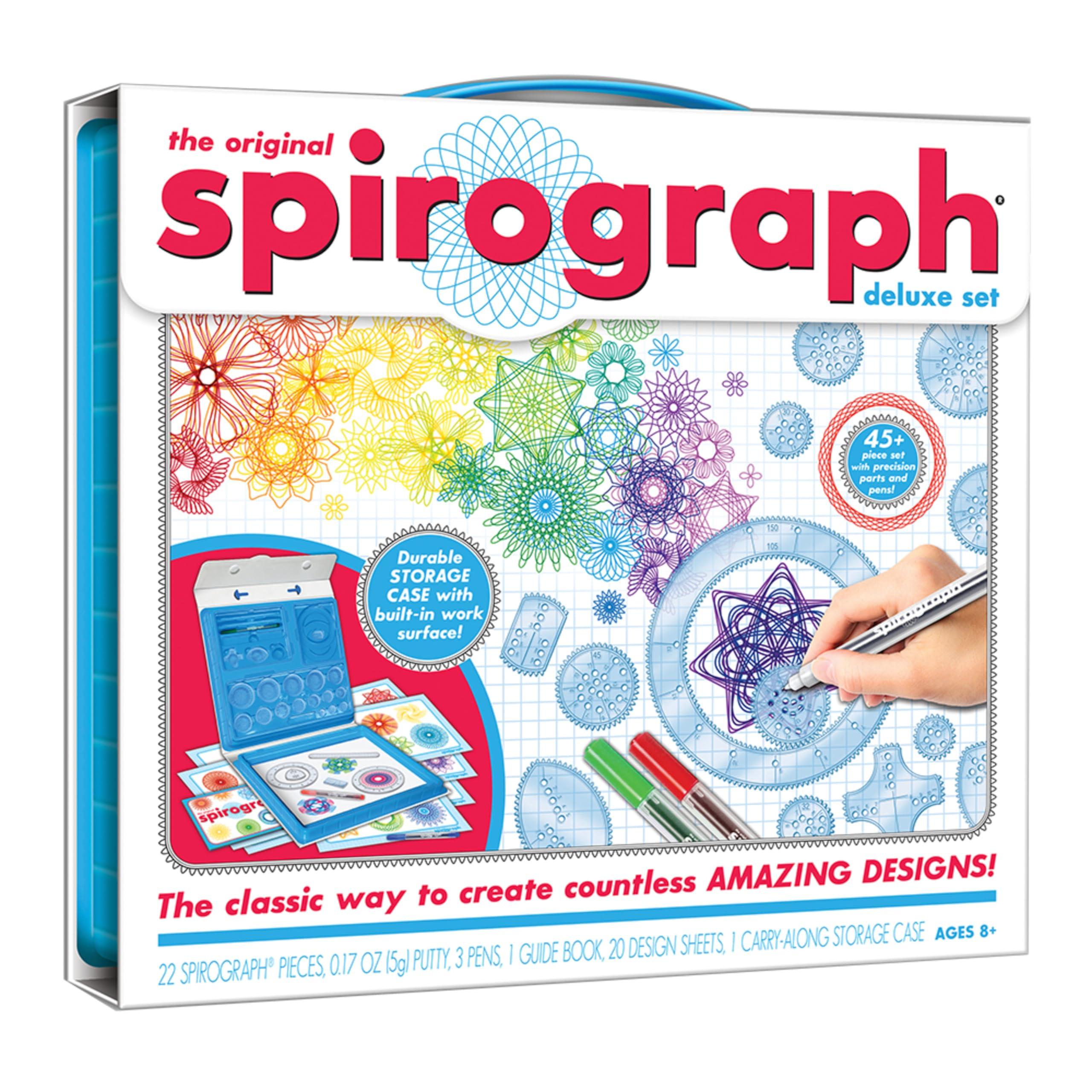 Spirograph Spirograph Deluxe Set Spiral Art Drawing Kit The Classic Way to Make Countless Amazing Designs For Kids Ages 8+