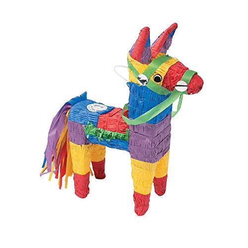 Fun Express Colorful Donkey Pinata for Cinco de Mayo - Fiesta Party Decor