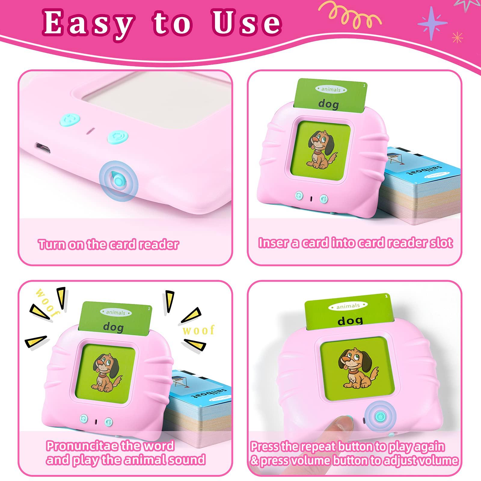 QuTZ QuTZ Toddler Toys for 2 3 4 5 Year Old Boys and Girls, Speech Therapy/Autism Sensory Toys for Autistic Children, Learning Montessori Toys, 224 Sight Words Talking Flash Cards