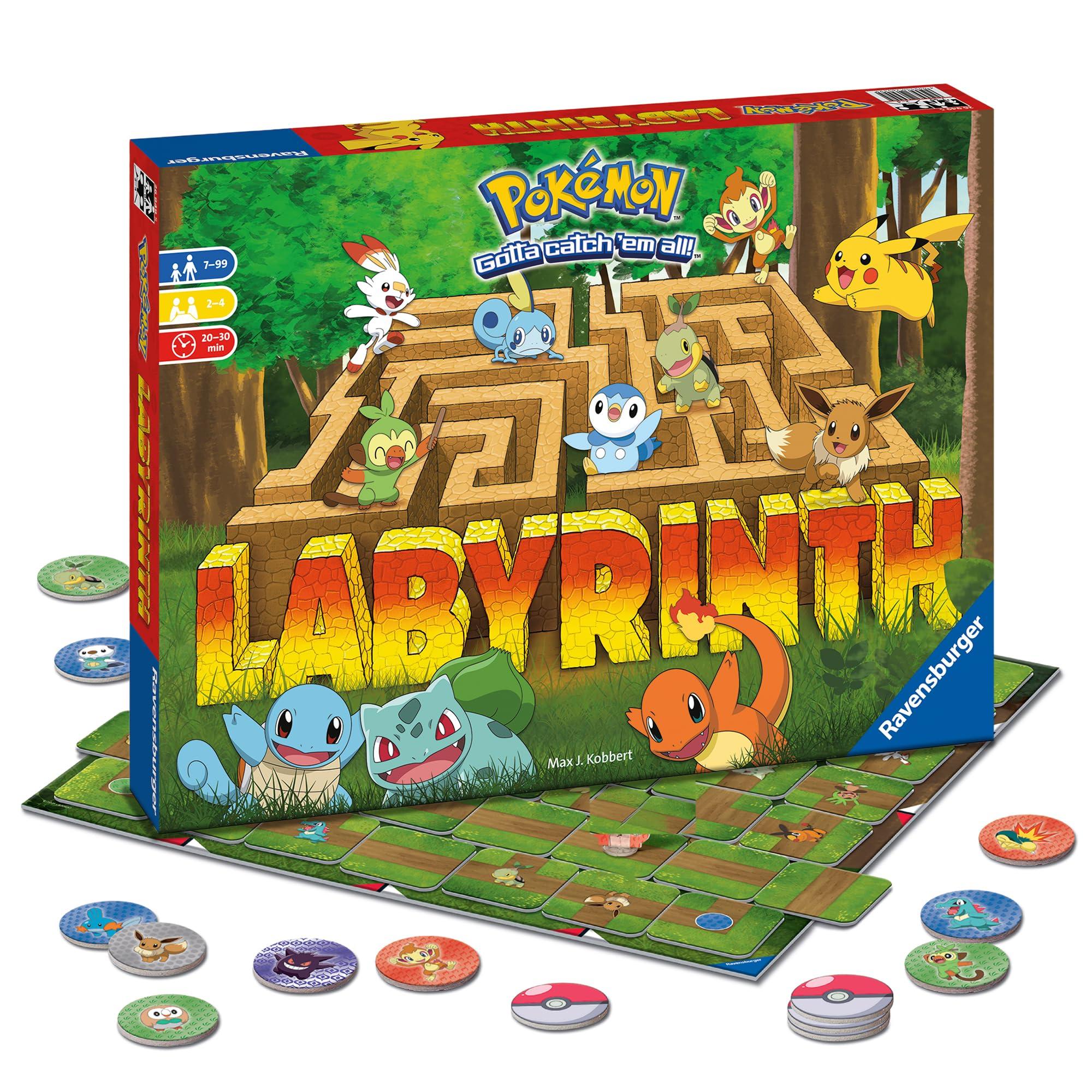 Ravensburger Ravensburger Pokemon Labyrinth - A Fun Family Board Game and Pokmon Toy for Kids & Adults | Age 7 & Up | Great Pokmon Gift | Engaging Gameplay | High Replay Value | 2 - 4 Players