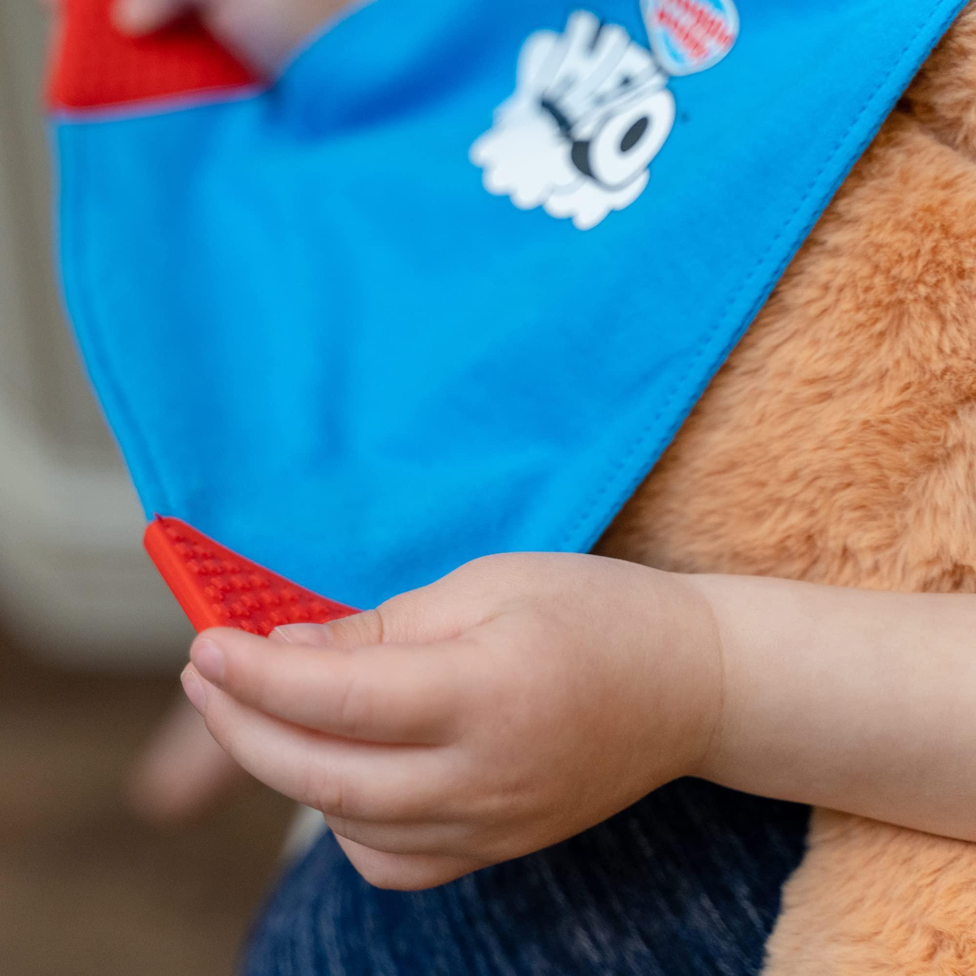 Snuggle Puppy Snuggle Puppy Hero for Kids - Calming Sensory Stuffed Heartbeat Toy with Super Cape for Fidgeting - Interactive Plush Comfort Companion for Ages 3+