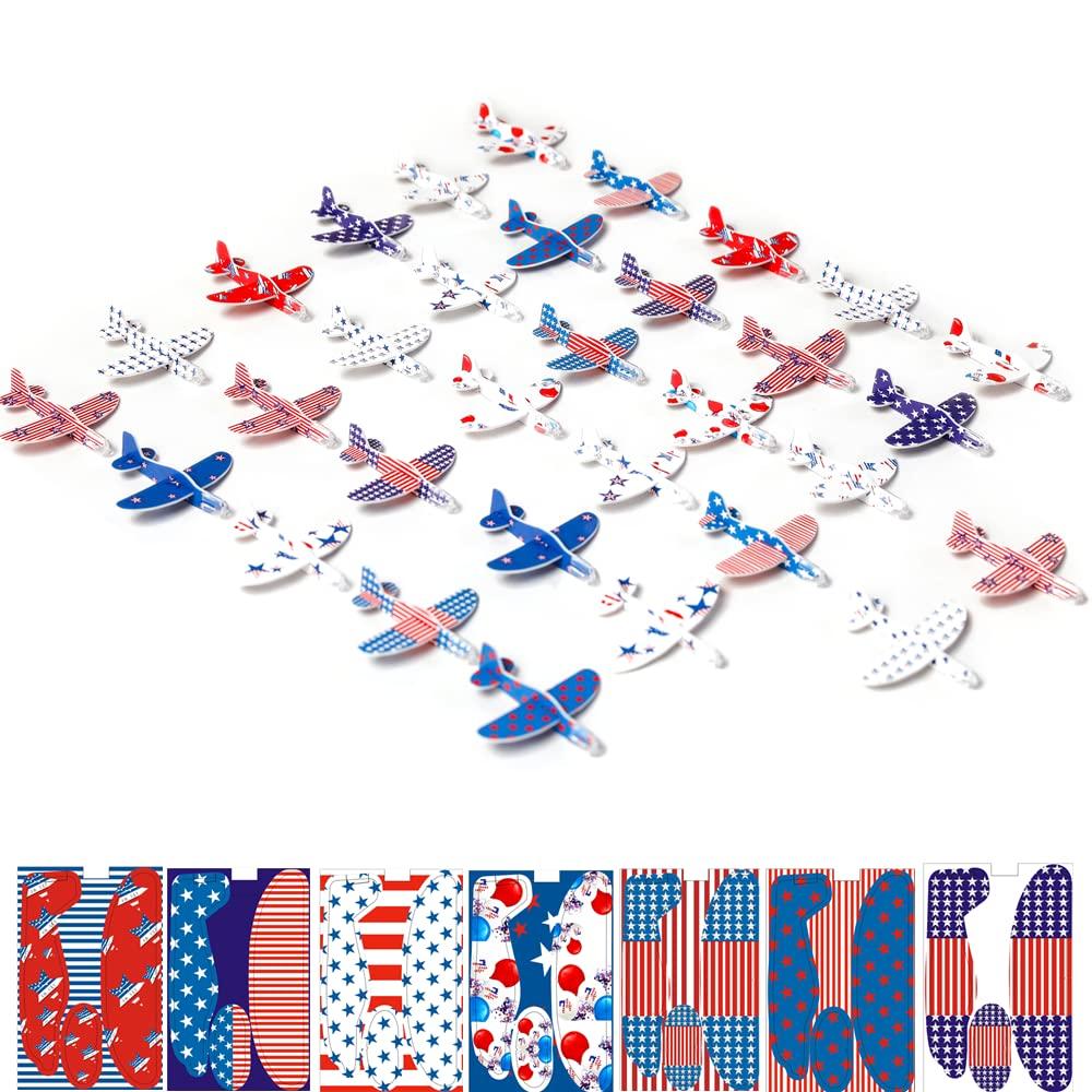 Defemim Defemim 32 Pack Glider Planes for Kids,Foam Glider Plane Toy,Foam Gliders Planes Toys for Kids,16 Designs,for Boys and Girls Birthday Party Favors,Classroom Prizes,party favors kids