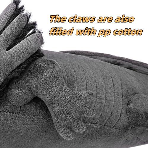 FRANKIEZHOU FRANKIEZHOU Giant Axolotl Plush- Grey,31.5\" Lifelike Axolotl Stuffed Animal, Soft Plush Stuffed AnimalPlush Animals, Axolotl Plush, Gifts for Boys Girls