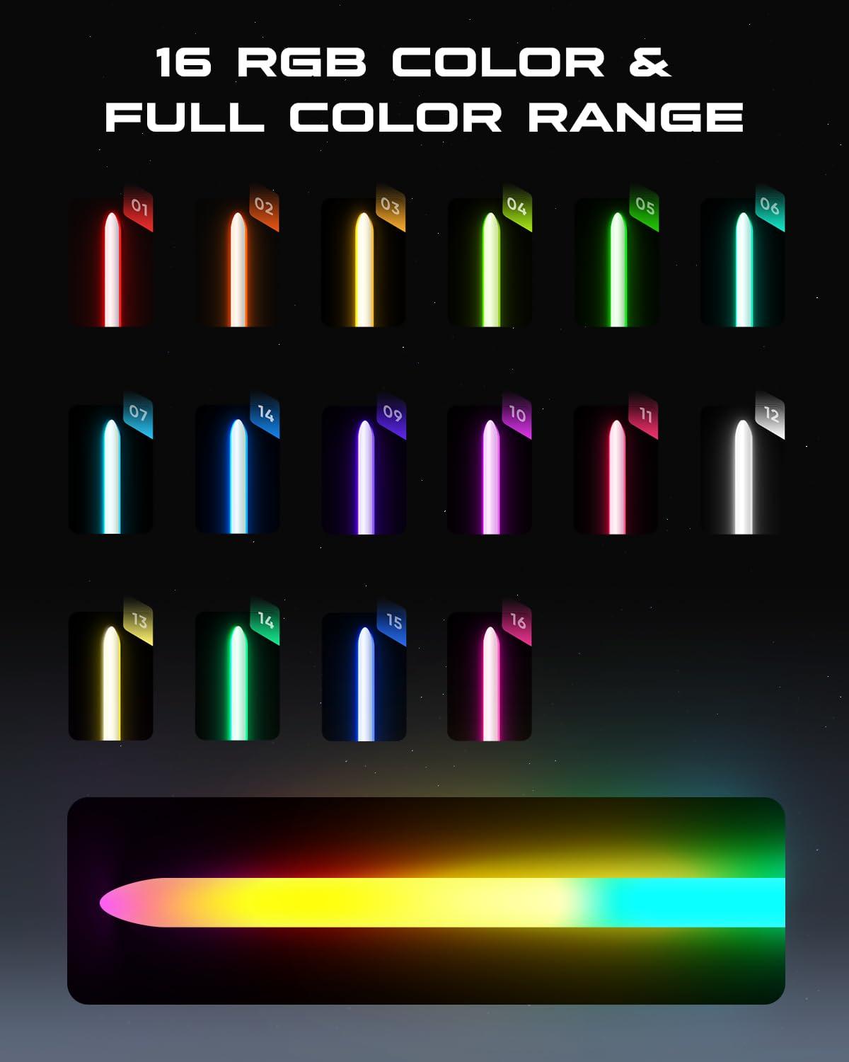 XenoSaber XenoSaber Upgraded Xenopixel 3.0 Motion Control Light Saber, Smooth Swing Combat Dueling Saber for Adults with APP, 34 Sound Fonts Infinite Color Change, 16GB SD Card, 8 Light Effect 12 Ignition