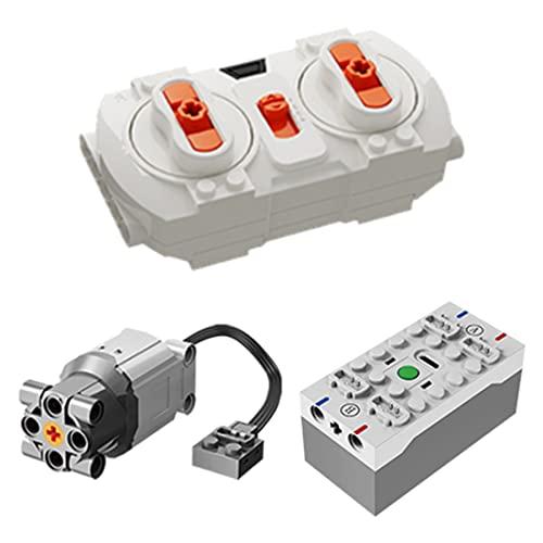PeleusTech PeleusTech DIY Motor Remote Control Motor Kit Power Functions Set Compatible with Lego