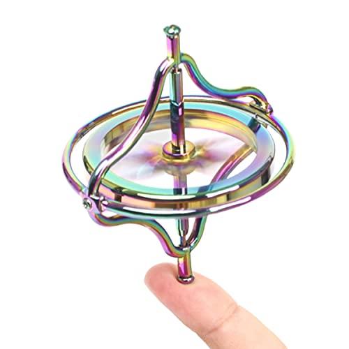CHANGAIDA CHANGAIDA Metal Gyroscope Anti-Gravity Spinning Top Balance Toy Gift (Colorful)