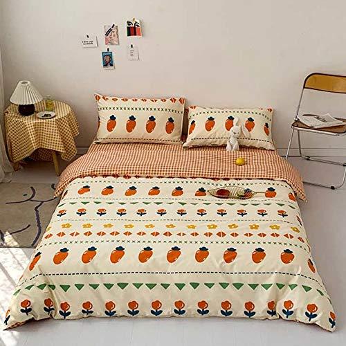 ghghnrtgefrgnhnxdf Four-Piece Single Dormitory Bed Sheet Quilt Cover Small Fresh Bedding Three-Piece Set Bedding (Size : 2.0m)