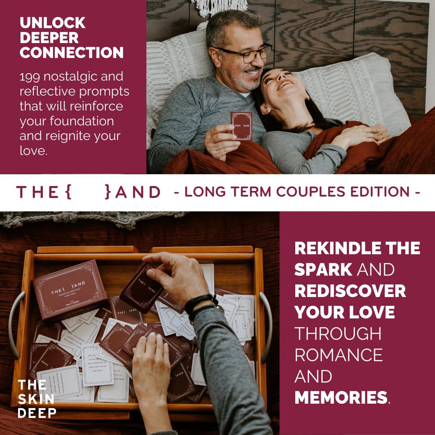 {THE AND} {THE AND} Long Term Couples Edition - 199 Meaningful Conversation Cards for Couples - Questions to Reconnect & Deepen Relationships - Couples Card Game to Reflect & Rediscover Love by The Skin Deep