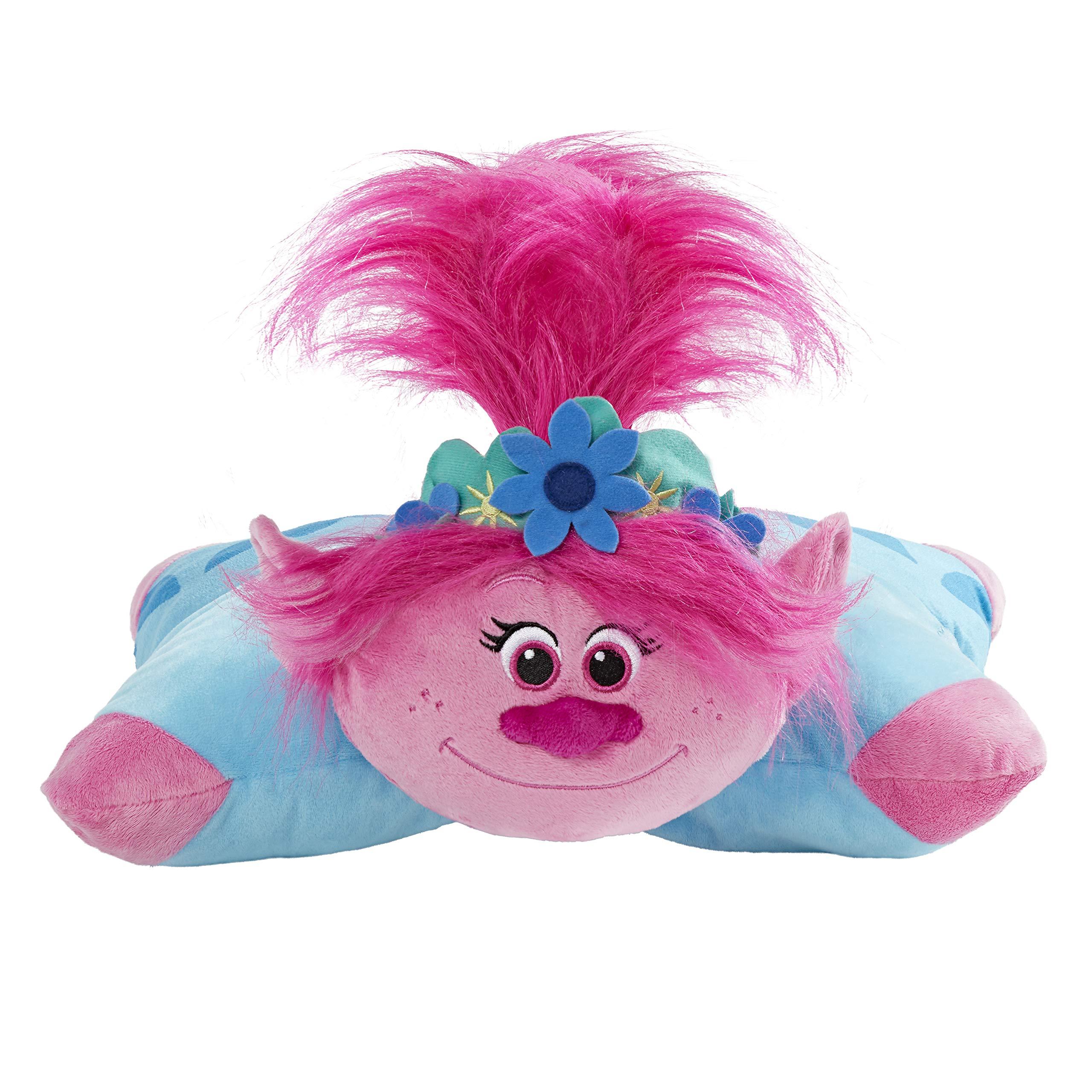 Pillow Pets Pillow Pets DreamWorks Poppy Stuffed Animal Trolls World Tour Plush Toy, 1 Count (Pack of 1) Pink
